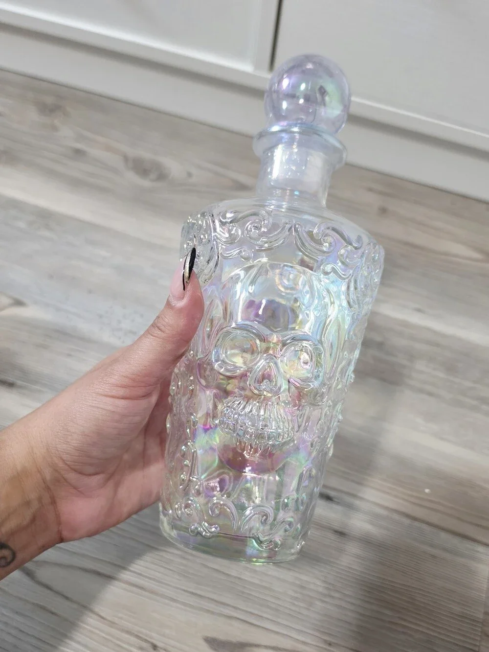 Target Bullseye Playground Halloween 2026 Iridescent Skull Glass Decanter